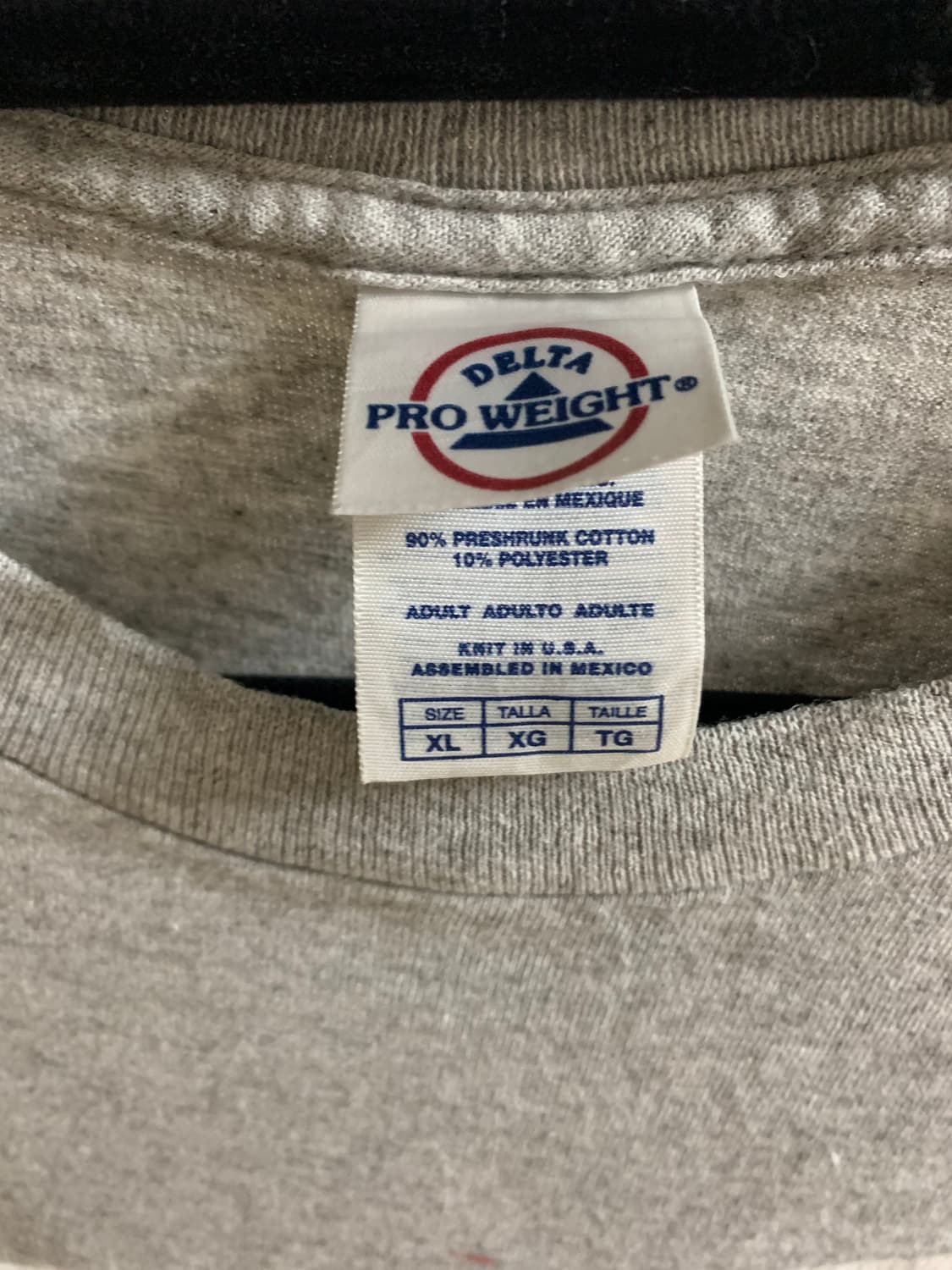 빈티지 90s 델타 그레이 반팔 티셔츠 상품이미지4