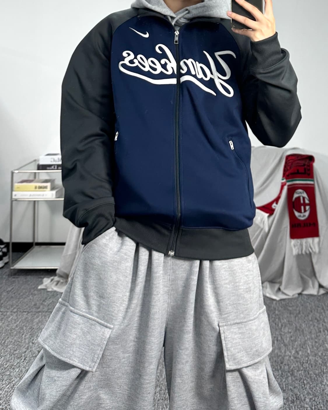 나이키 x 뉴욕 양키즈 배색 트랙탑 져지 S 상품이미지3