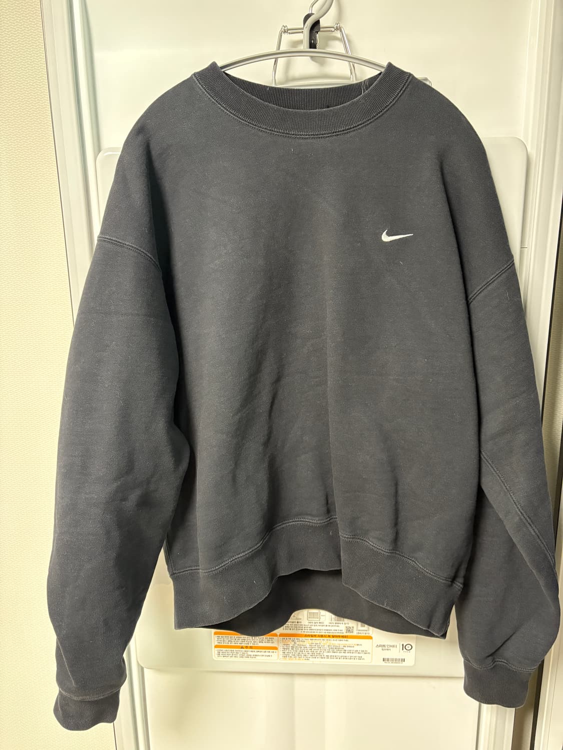 [M]나이키 스웻 셔츠 블랙 상품이미지1