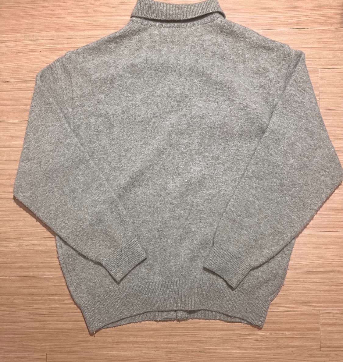 브라운야드 알파카 카라 가디건 라이트 올리브 2사이즈 상품이미지4