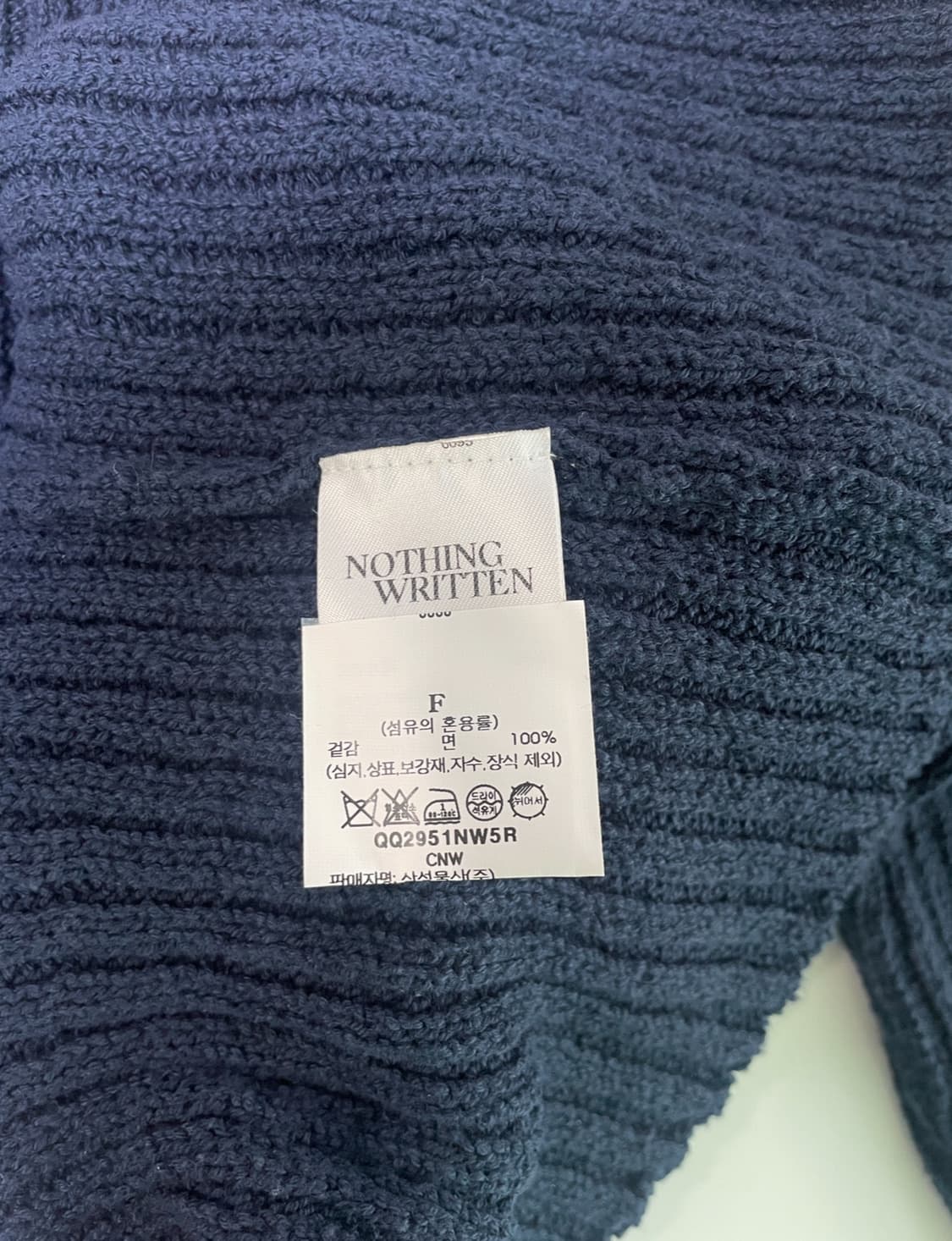 낫띵리튼 Noto Long Sleeve Knit - Navy 롱슬리브니트 상품이미지3