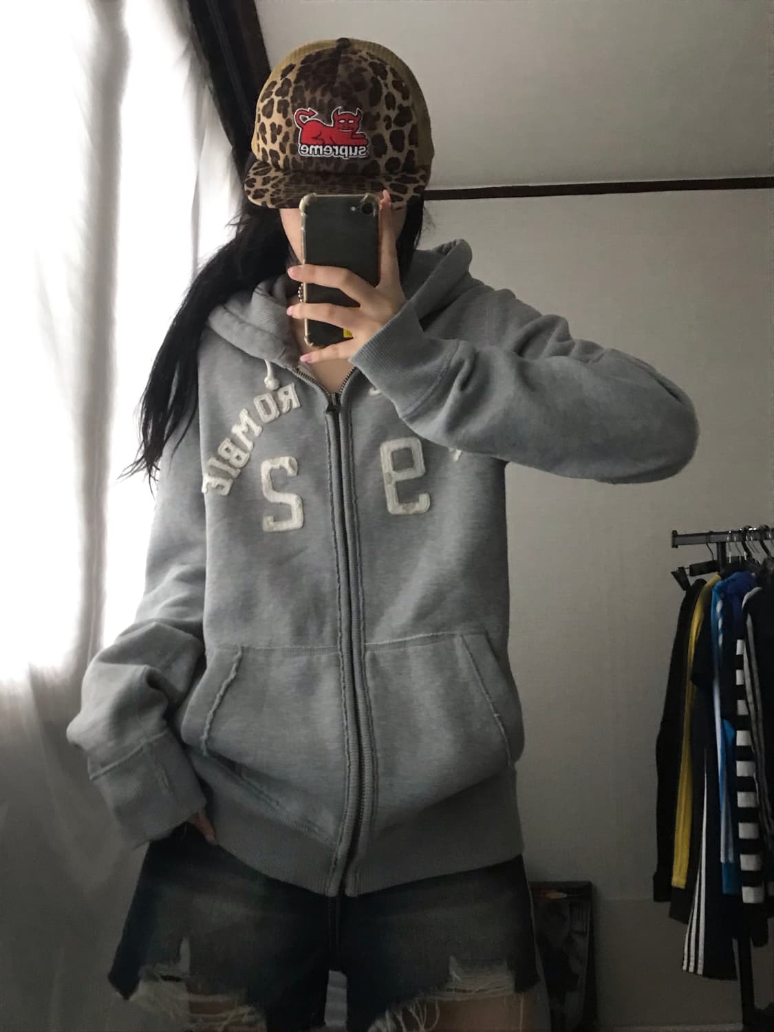 아베크롬비 그레이 후드집업 상품이미지5