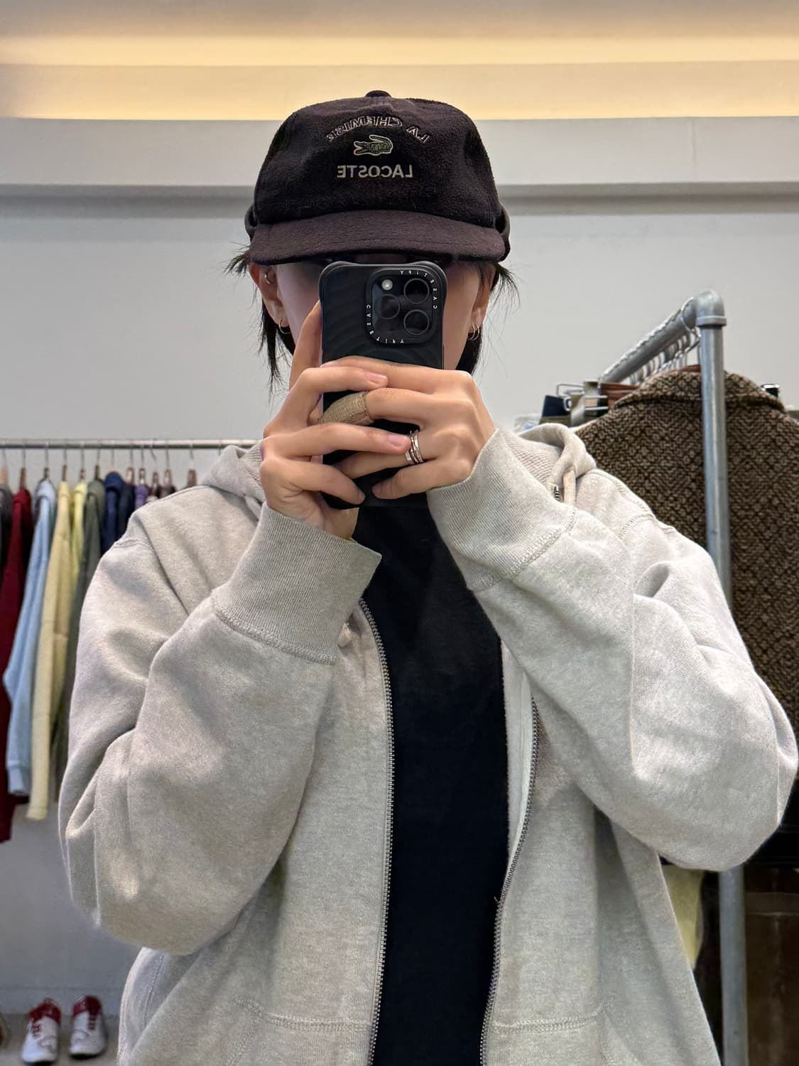 라코스테 플리스 귀도리 캡 상품이미지6