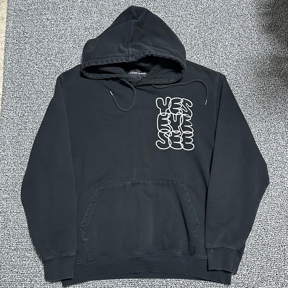 (XL추천) 예스아이씨 후드티 블랙 YESEYESEE 상품이미지1