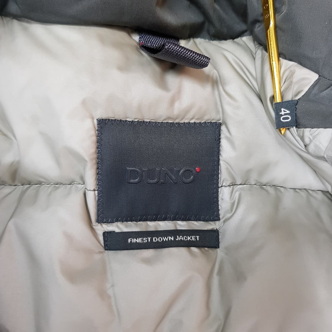 DUNO 폭스퍼 후드 구스다운 롱 패딩 IT 40사이즈 상품이미지7