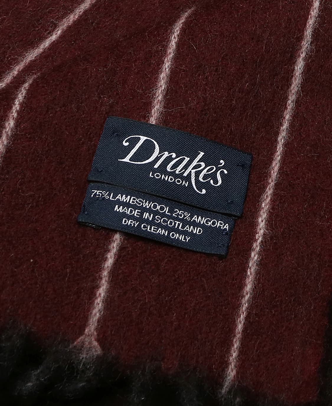 드레익스 [Drake's] 버건디 & 다크 버건디 리버시블 머플러 상품이미지4