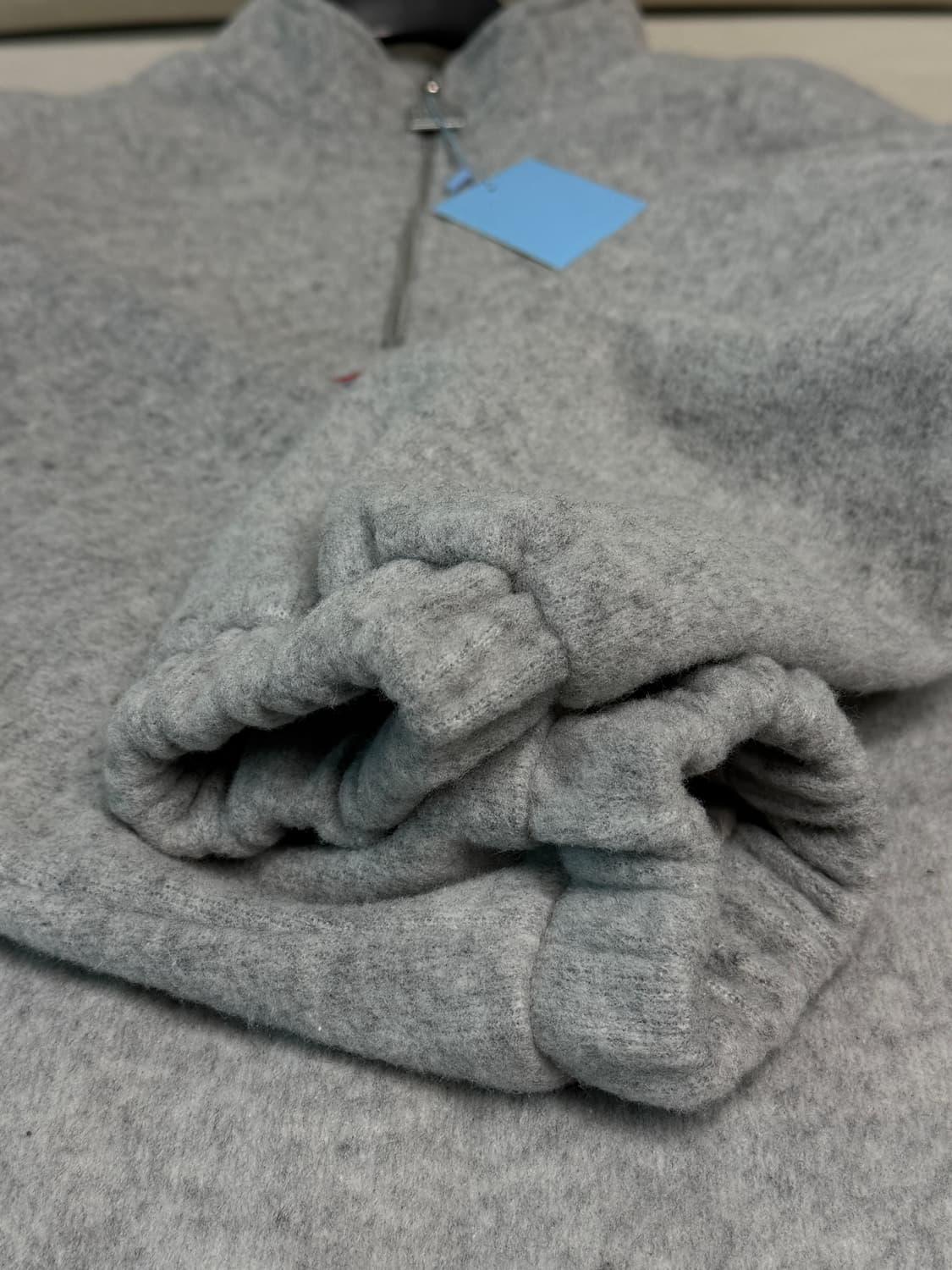 (새상품)베뉴먼트 venument 소프트울 아노락 플리스 그레이 상품이미지8