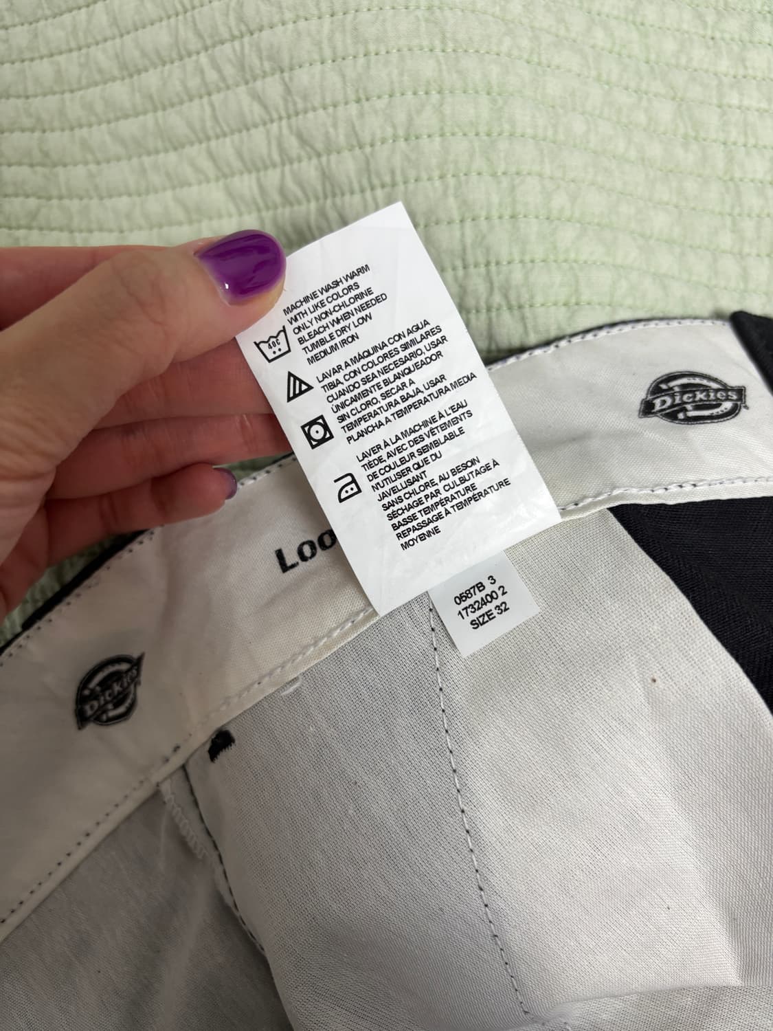 디키즈 dickies 42283 루즈핏 워크쇼츠 블랙 상품이미지5