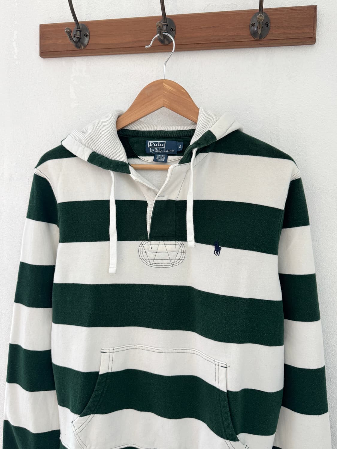 폴로 그린 럭비티 후드 상품이미지1