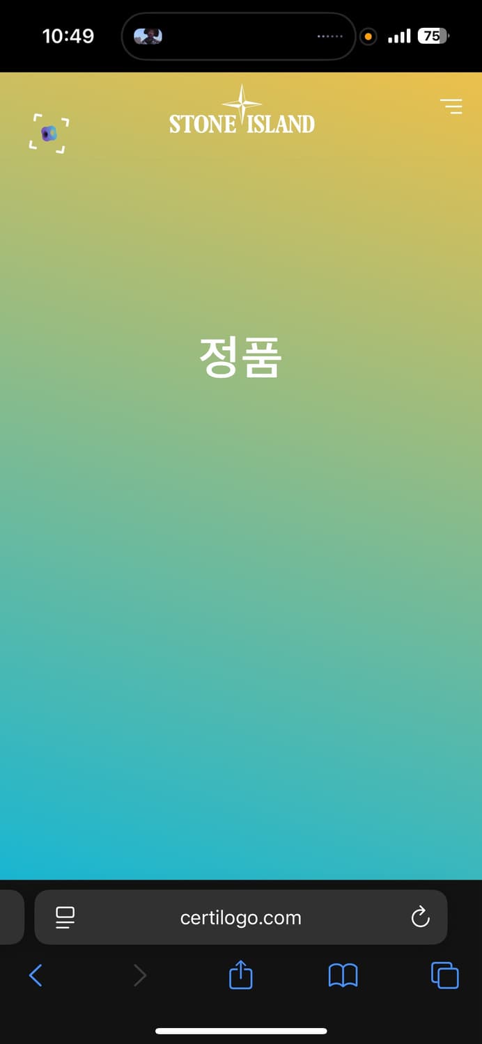 정품인증 스톤아일랜드 M 피그먼트 다잉 카라 피케티 반팔 상품이미지7