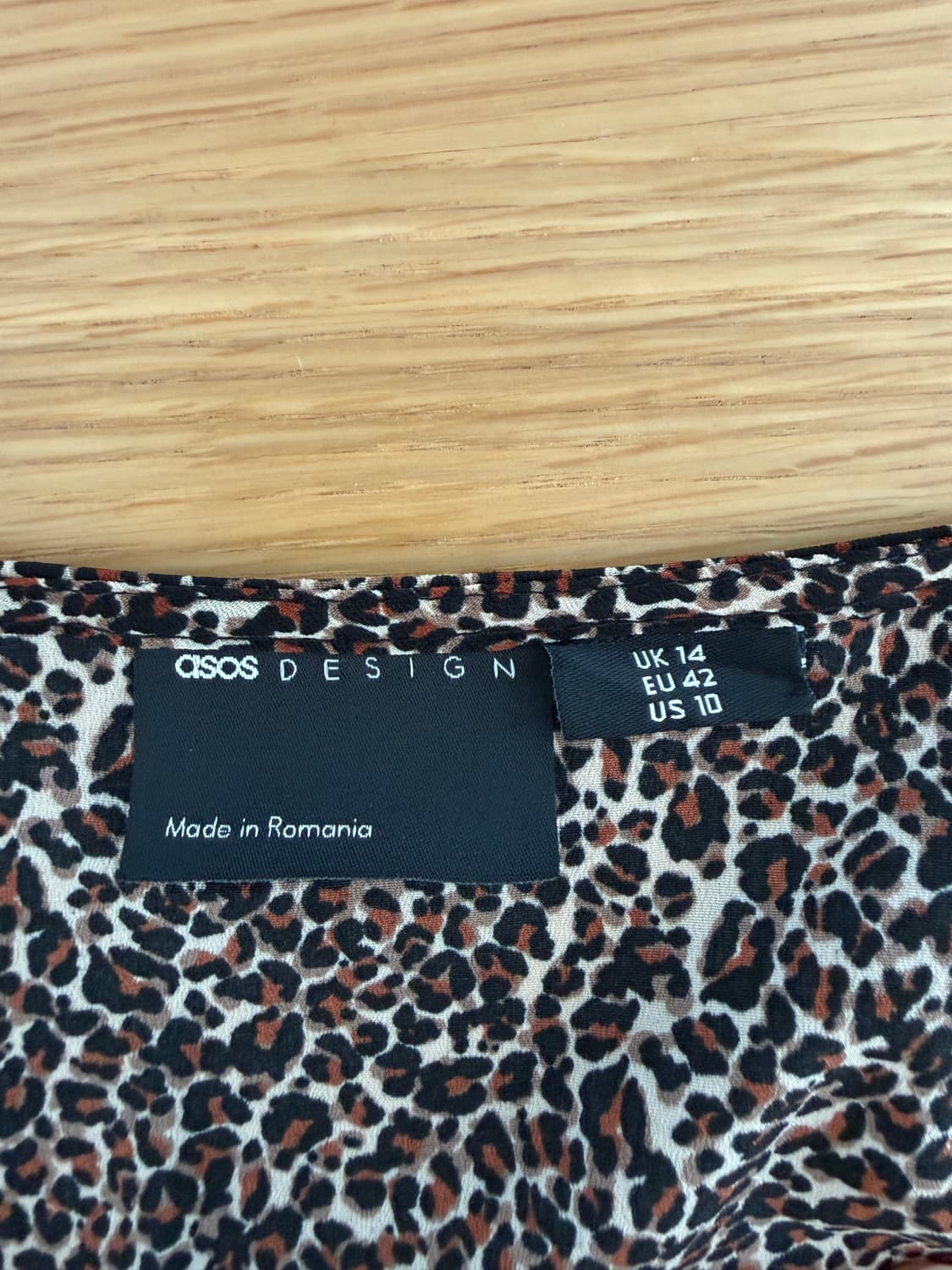 아소스(asos) 레오파드 스퀘어넥 원피스 상품이미지8