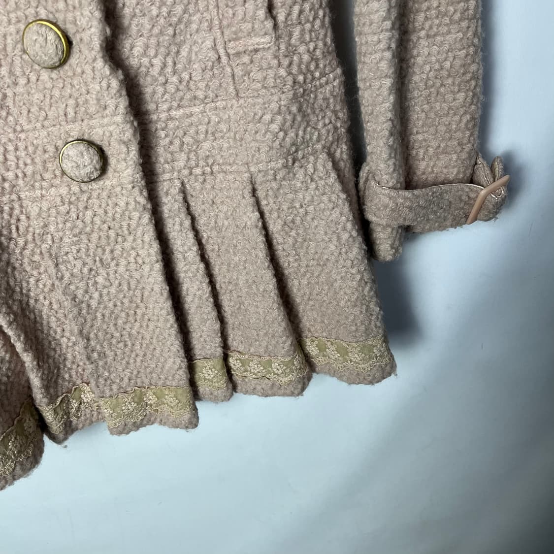 [LIZ LISA] 리즈리사 라떼갸루 히메갸루 폼폼 울 코트 상품이미지4