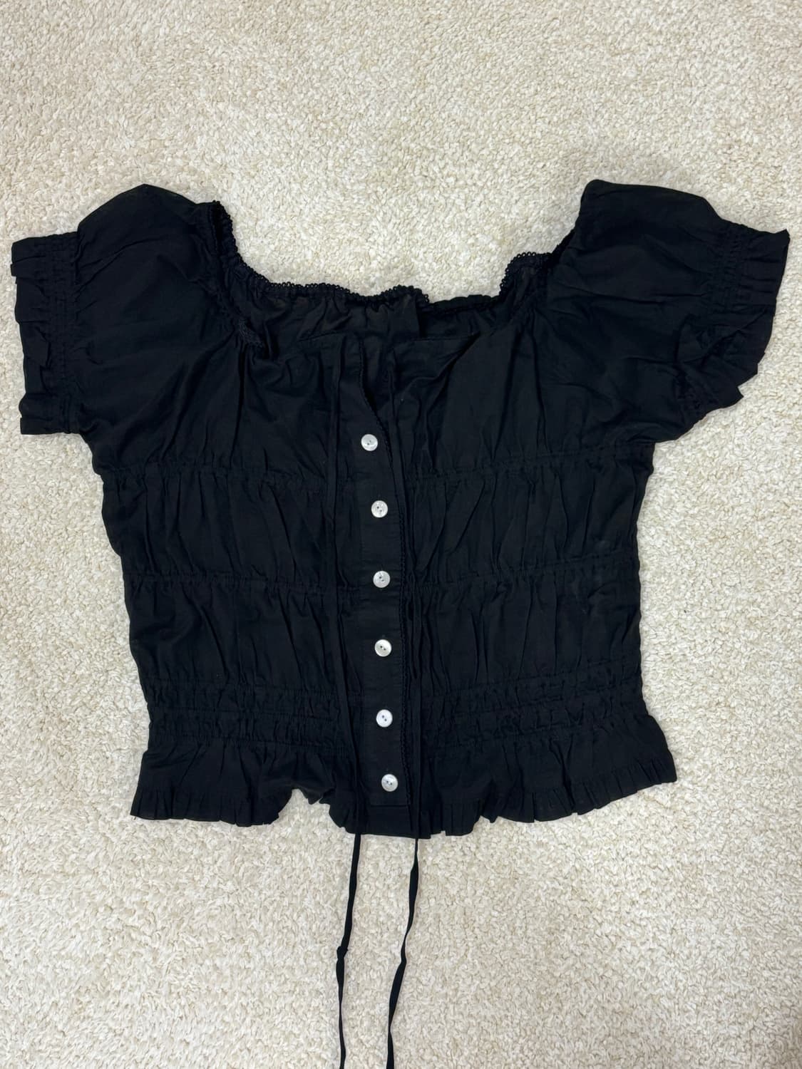[시예 Siye] 몬트 블라우스 (블랙 / S) 상품이미지5