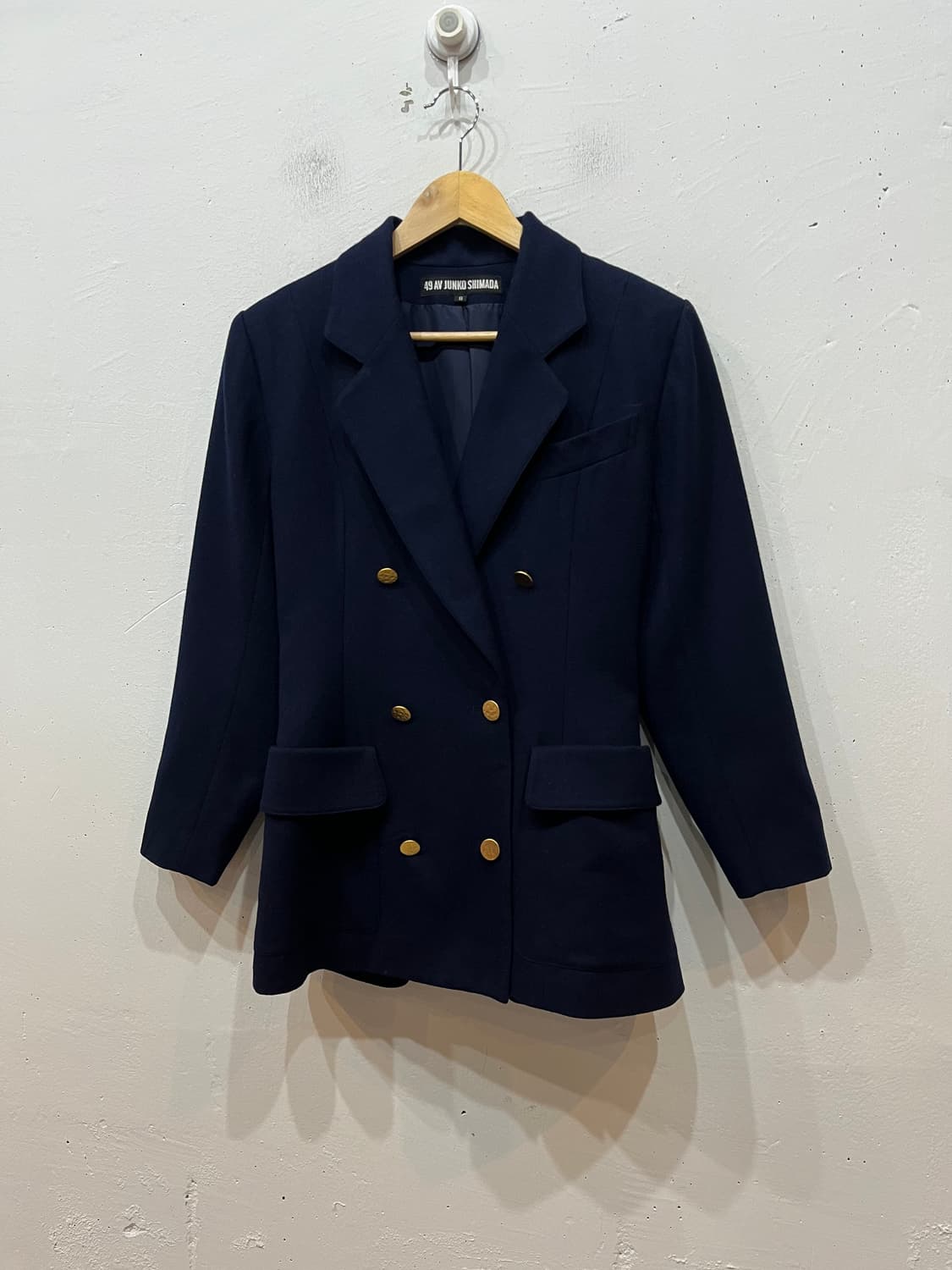 JUNKO SHIMADA 금장 더블 울 자켓 Made in JAPAN 상품이미지1