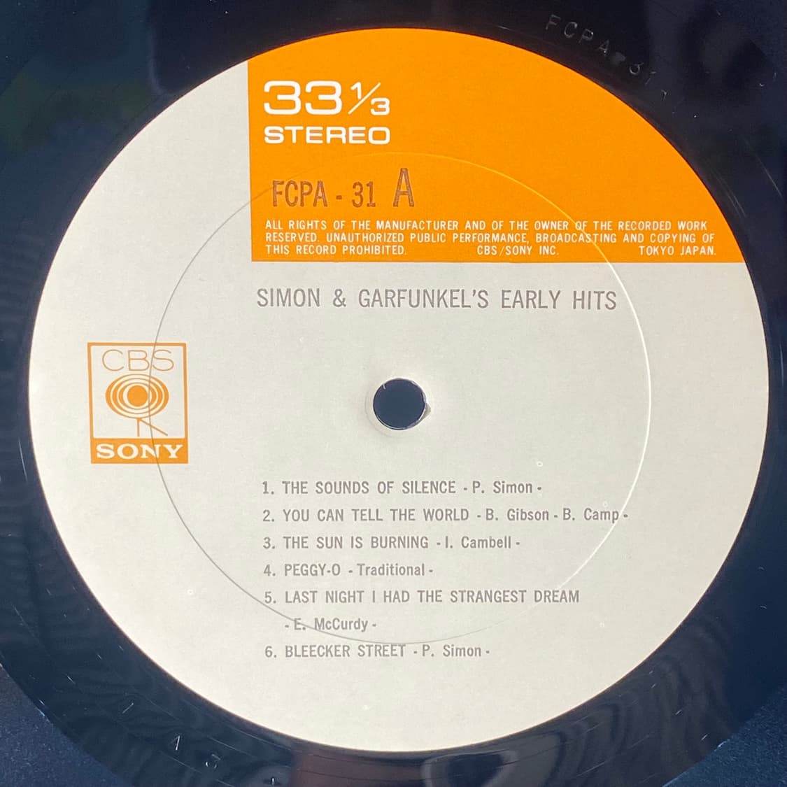 (수입중고LP-포크) Simon & Garfunkel -Early Hit 상품이미지4