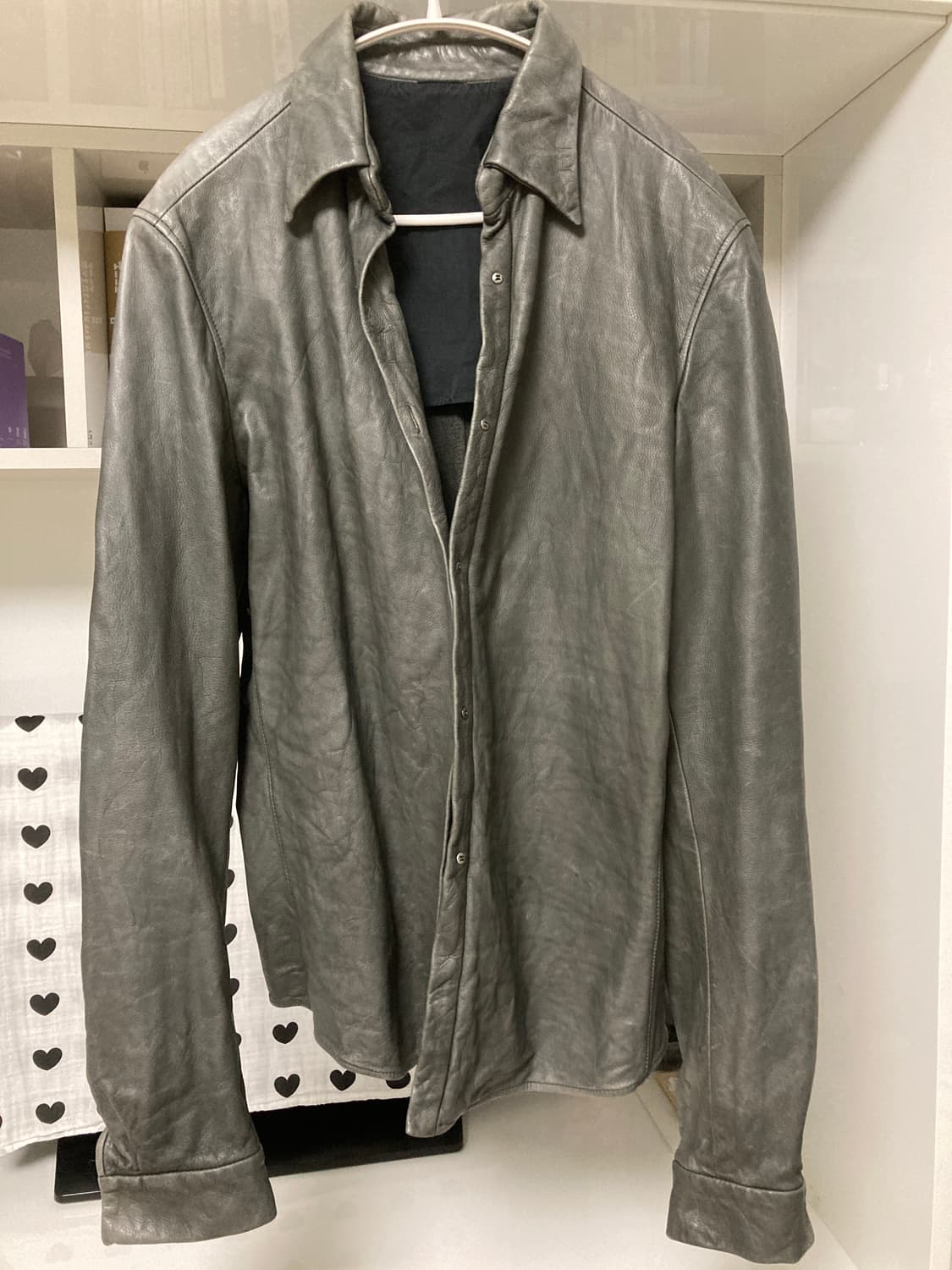 Carpe diem washable leather shirt 상품이미지1