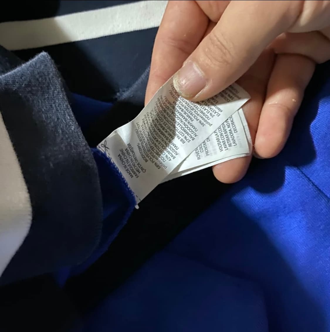 폴로 빅로고 레터링 블루 후드티 상품이미지3