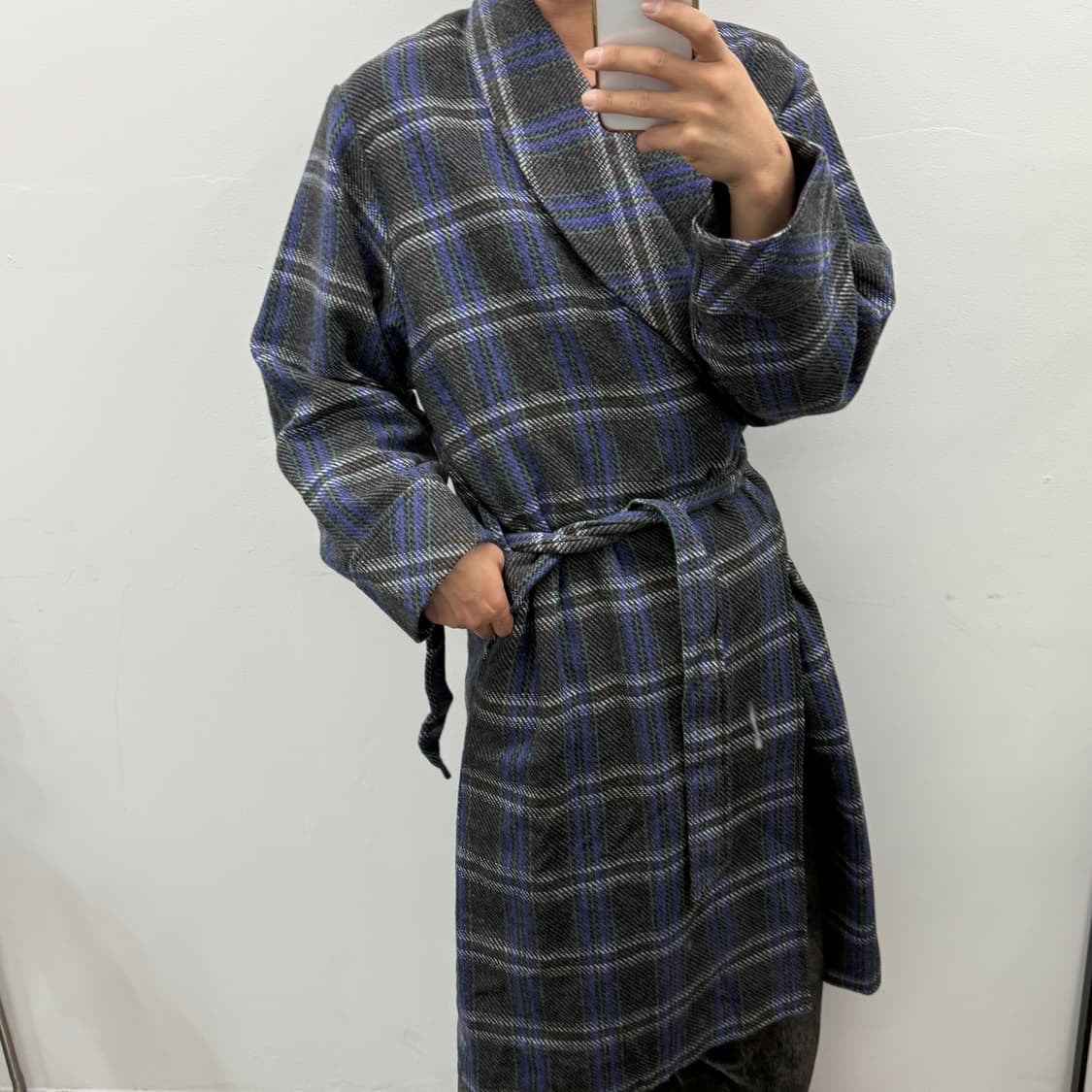 VASSARETTE 체크 코트 상품이미지2