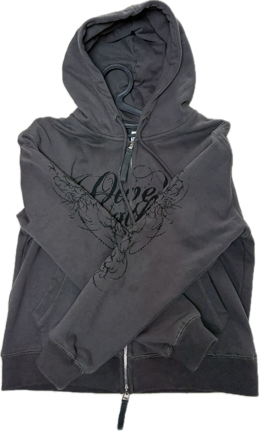 파르티멘토 우먼 타투 후디 집업 (차콜) 상품이미지4