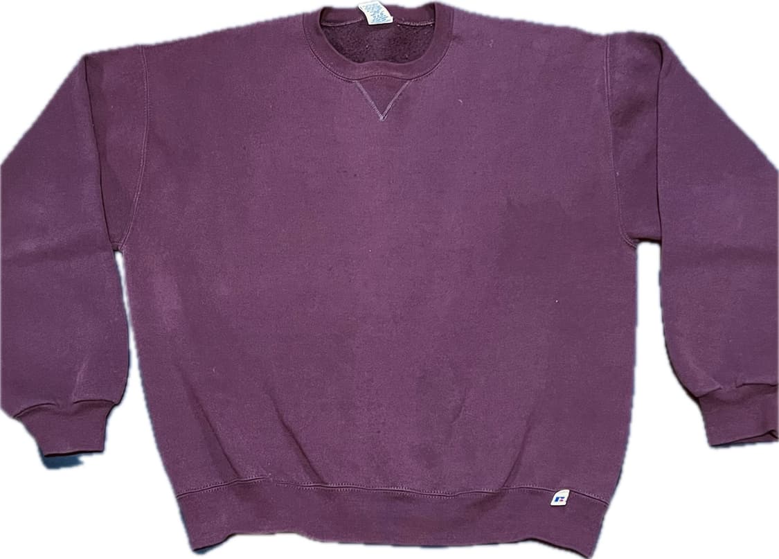 90s 러셀 스웻 버건디(L) 상품이미지2