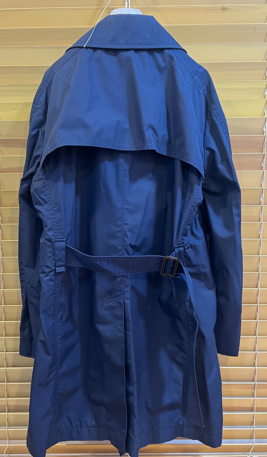 타임옴므 남성 네이비 개버딘더블 트렌치코트
 상품이미지10