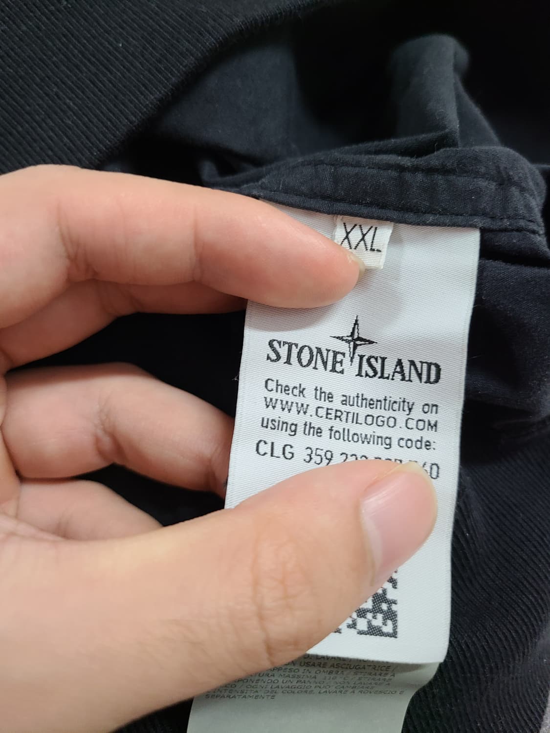 스톤아일랜드 고스트피스 나일론 맨투맨 XXL 블랙 상품이미지6