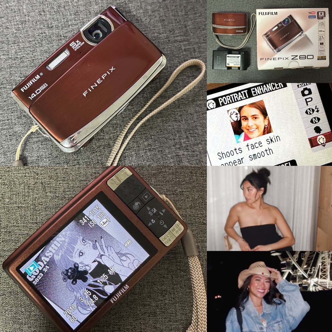 인플 디카🍩후지필름 파인픽스 z80 브라운 박스셋 (크롬모드) 상품이미지1