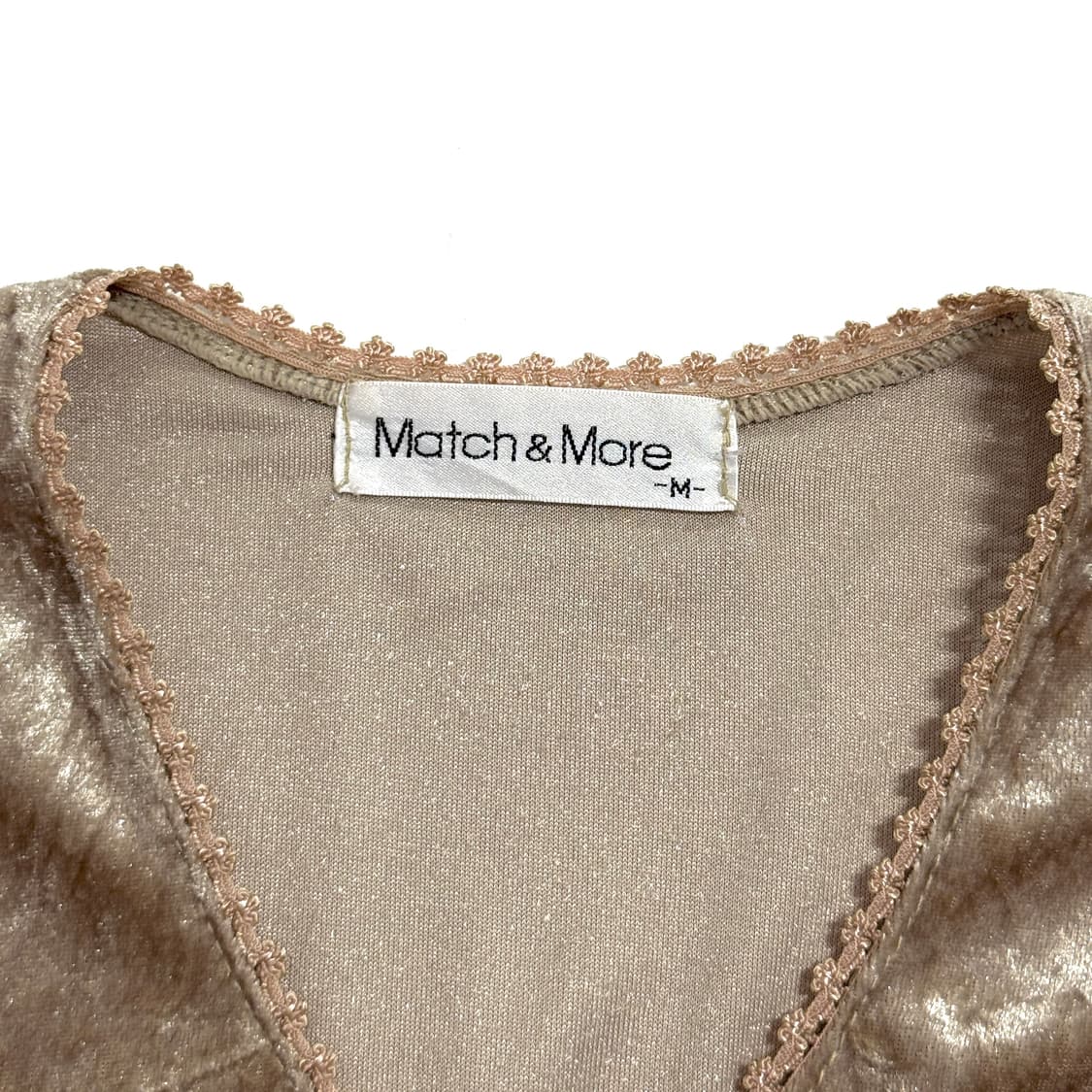 MATCH&MORE 벨루어 브이넥 긴팔 티셔츠 상품이미지4