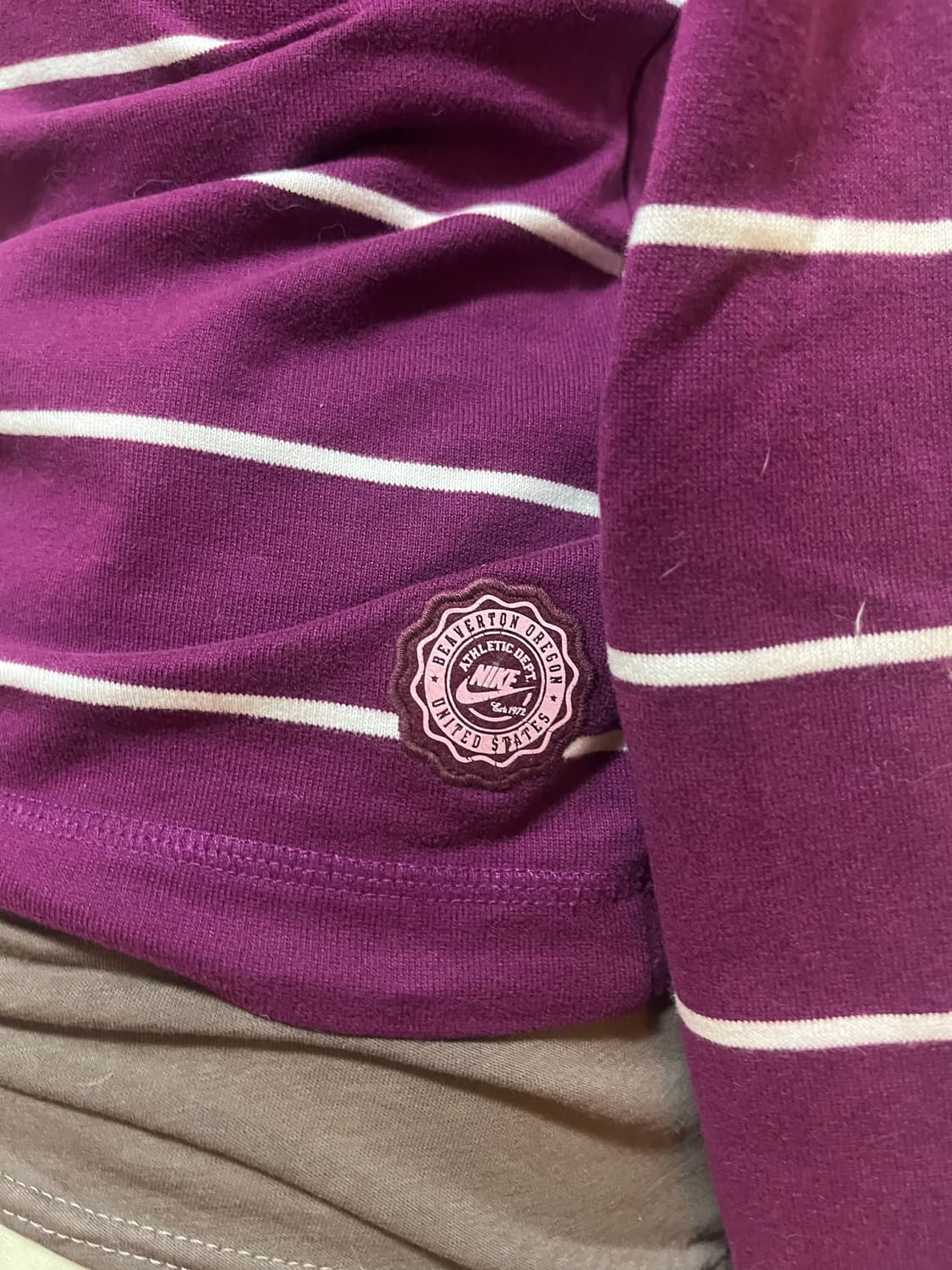 빈티지 나이키 포도맛 딱붙핏 헨리넥 티셔츠 상품이미지6