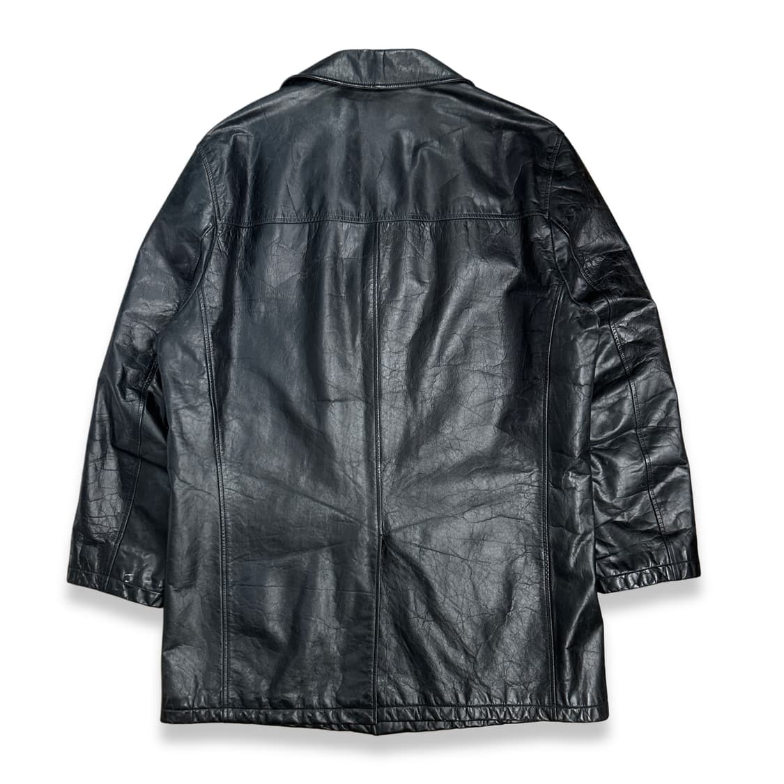 00s HUGO BOSS 카프 레더 코트 56 상품이미지2