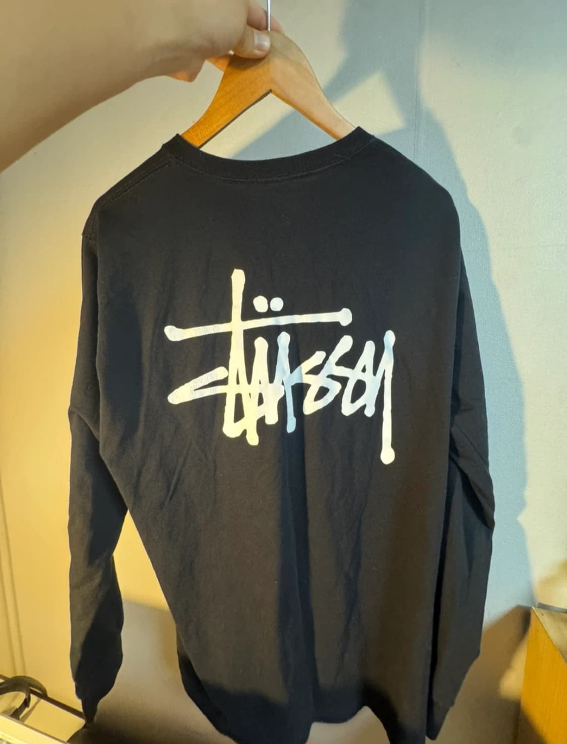 스투시 베이직 롱슬리브 블랙 m 상품이미지1