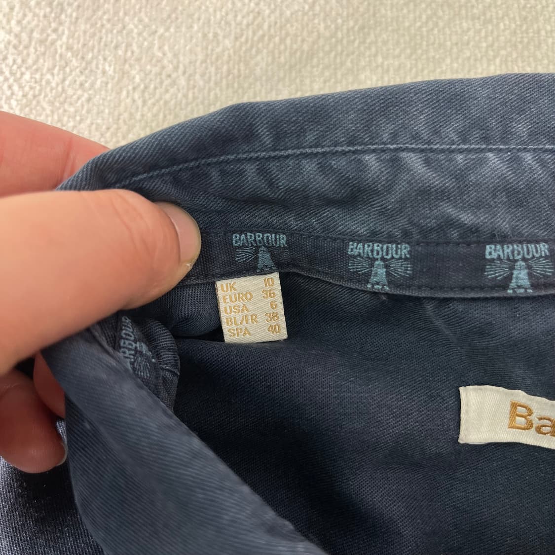 95 바버 백화점텍 투포켓 라요셀 셔츠 상품이미지3