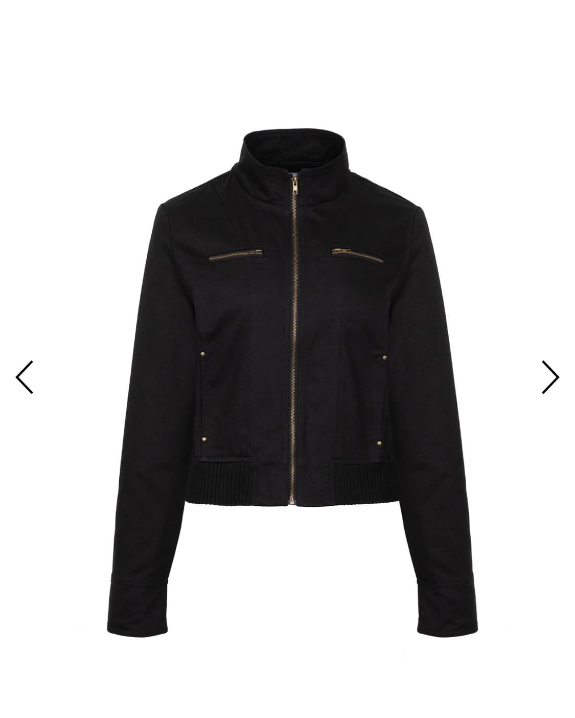러프넥 코튼 블루종 재킷. Cotton blouson jacket 상품이미지1