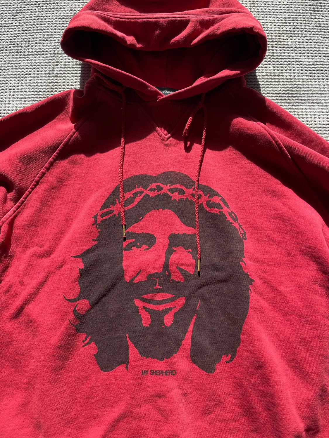 00‘s 디스퀘어드2 디스트레스 스마일 지저스 후디 상품이미지2