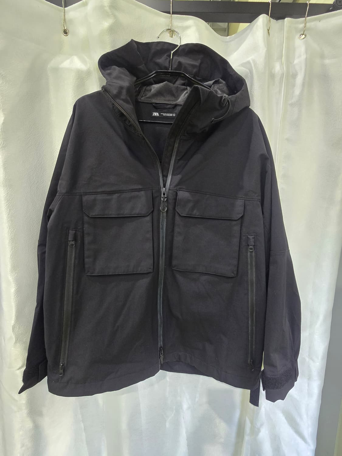 자라 블랙 택티컬 후드 자켓 XL 상품이미지1