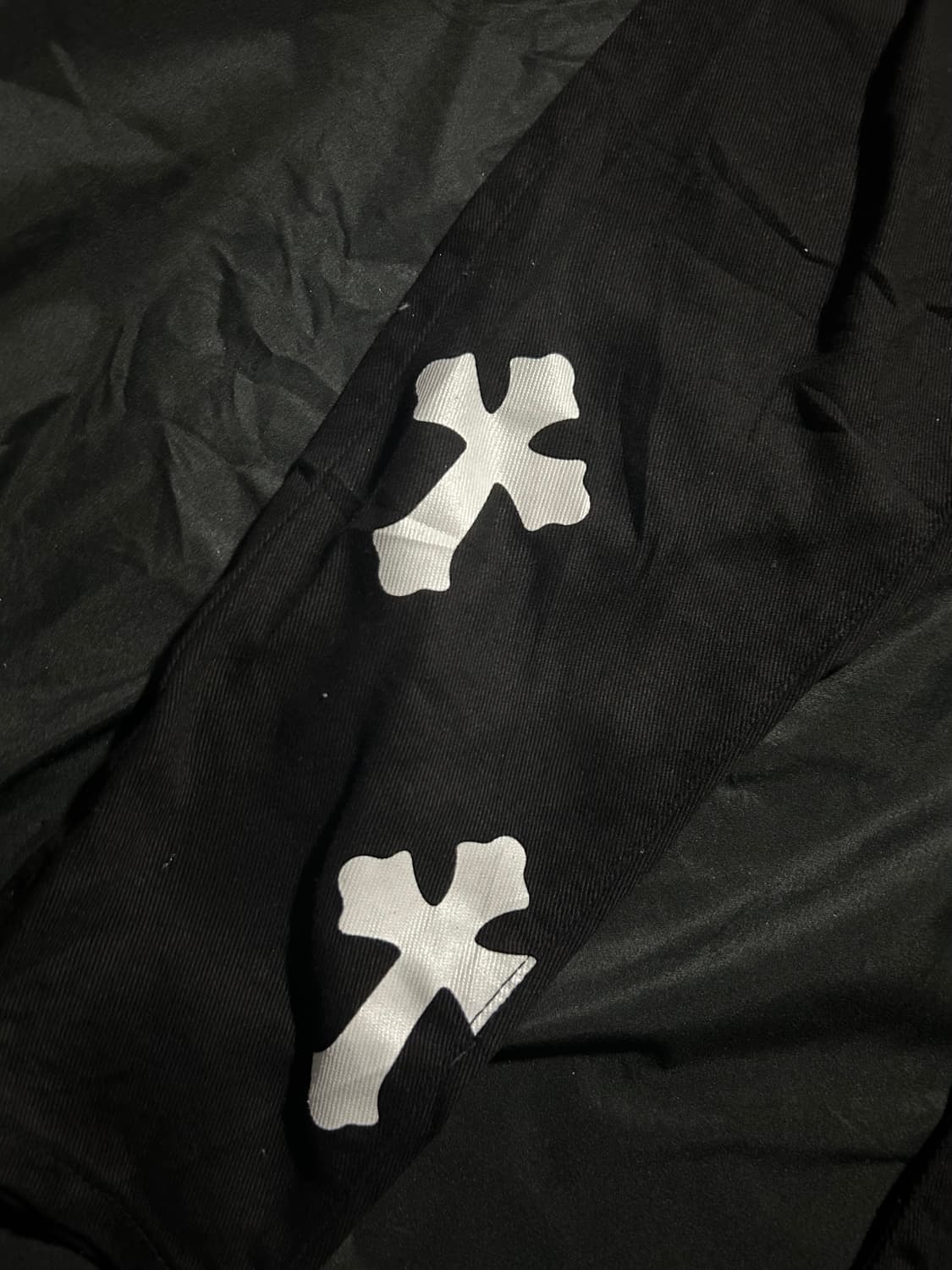 punk gothic cross patched pants 상품이미지2