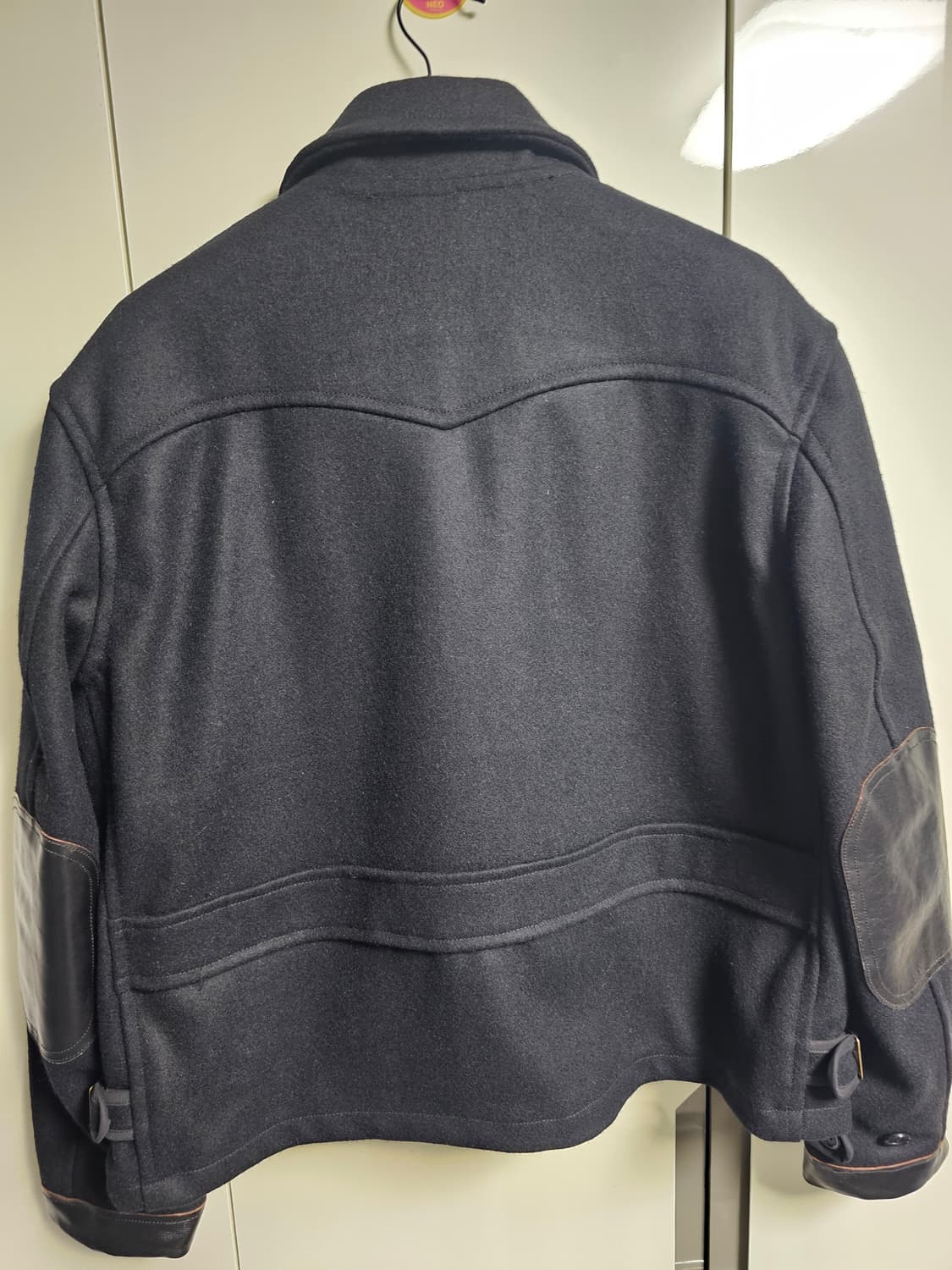 아웃스탠딩 30S WOOL SPORTS JACKET_BLACK L사이즈 상품이미지3