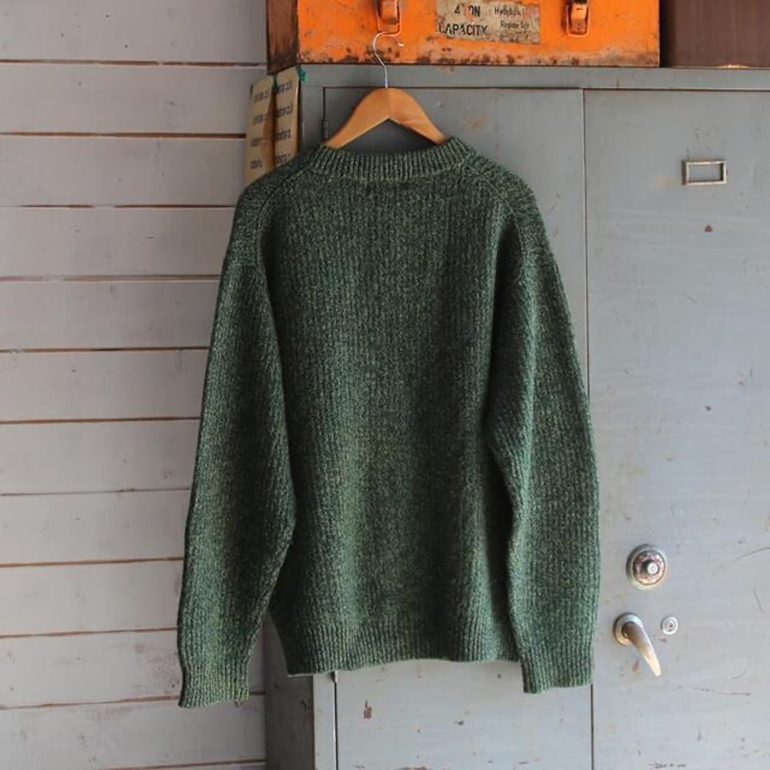 (착용컷) VAN BROTHERS 헨리넥 니트 (XL) 상품이미지4