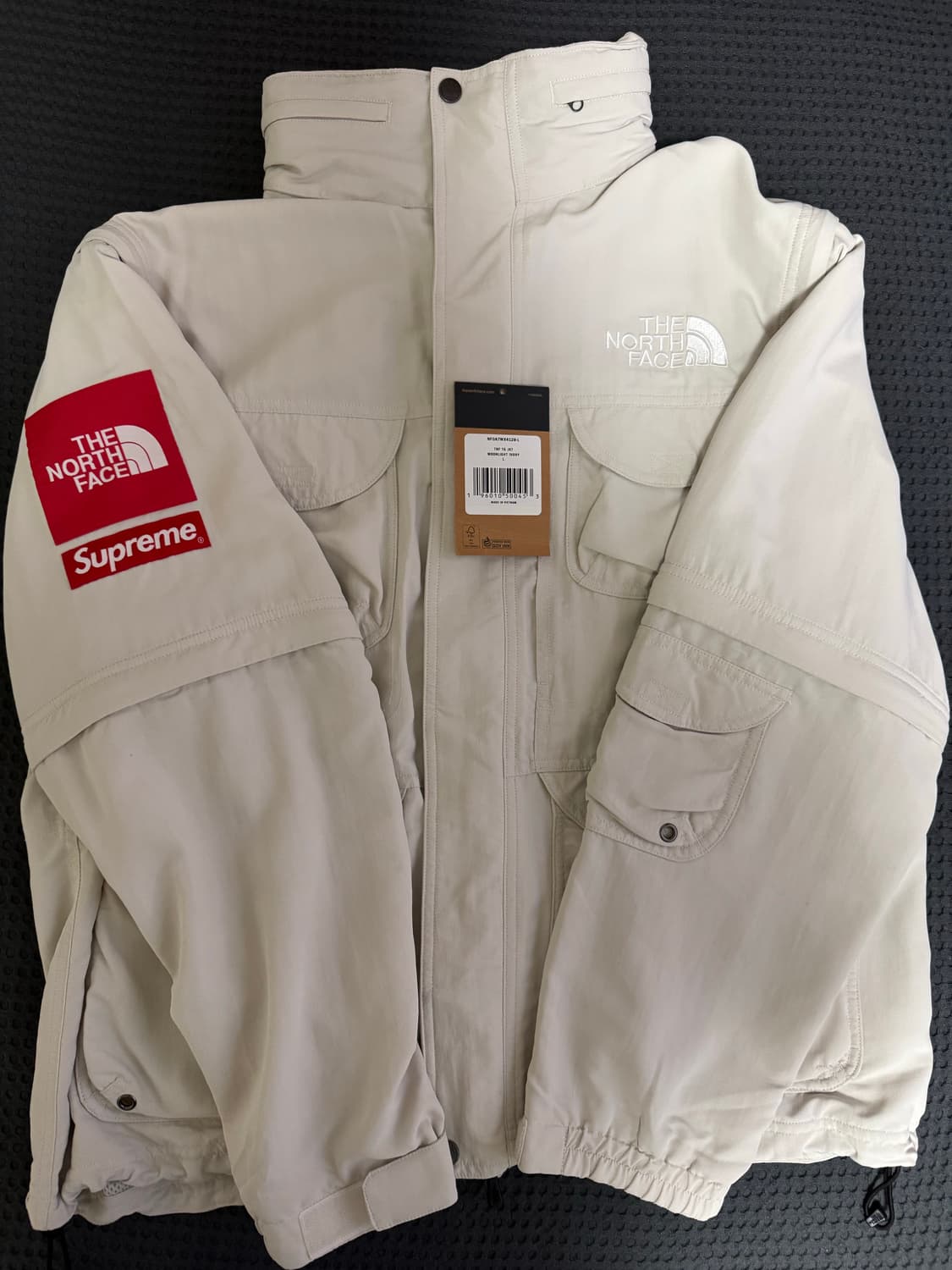 [L] 슈프림 노스페이스 컨버터블 트래킹자켓 아이보리 상품이미지2