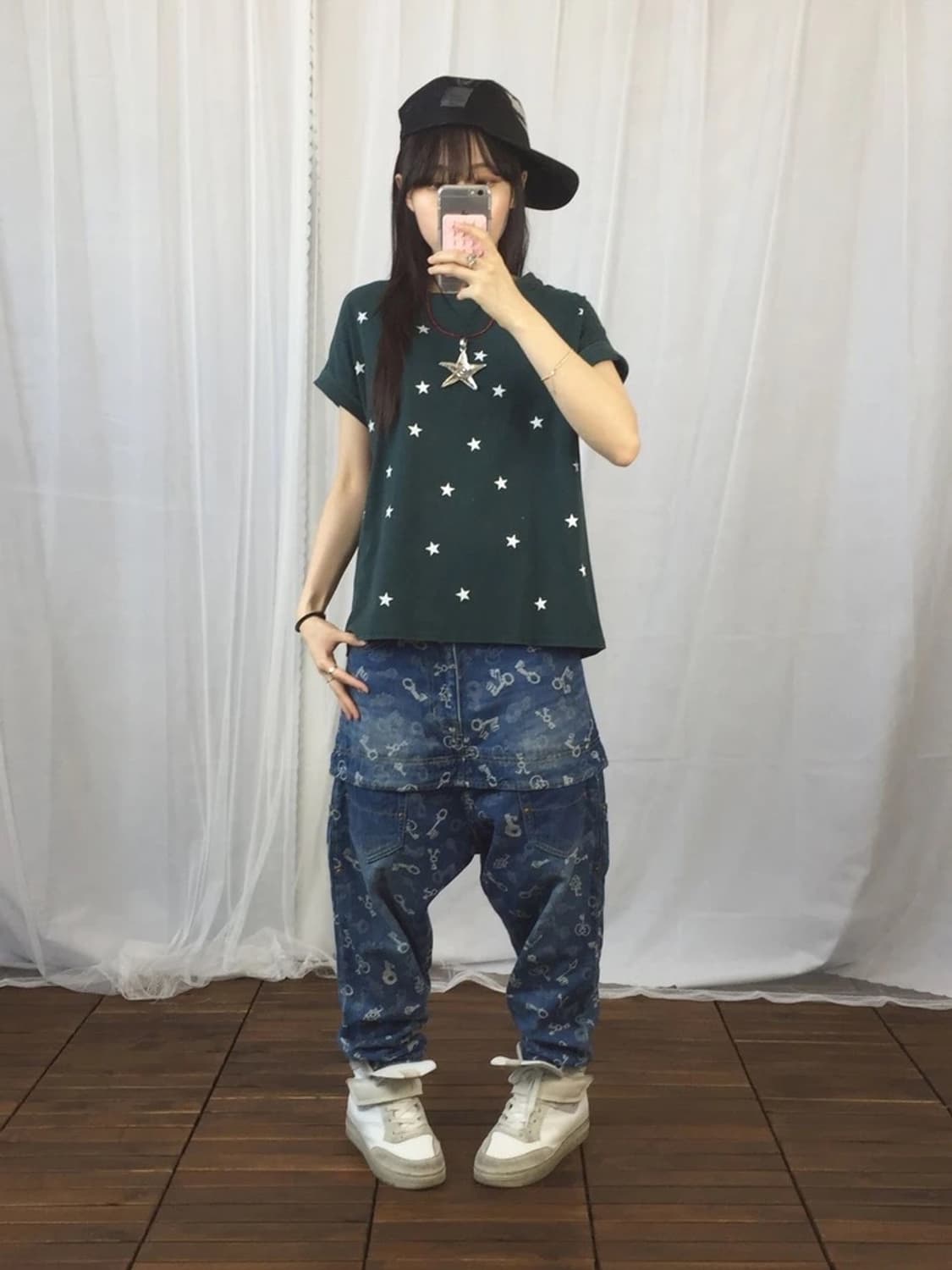 Jpn Star Pattern Boxy Tee 상품이미지1