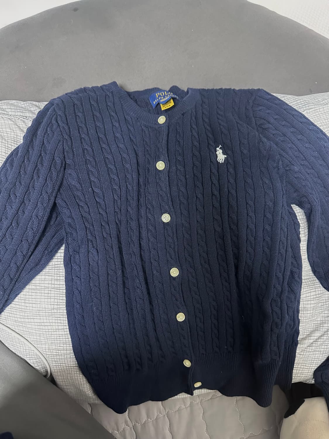 폴로 케이블 가디건 상품이미지1