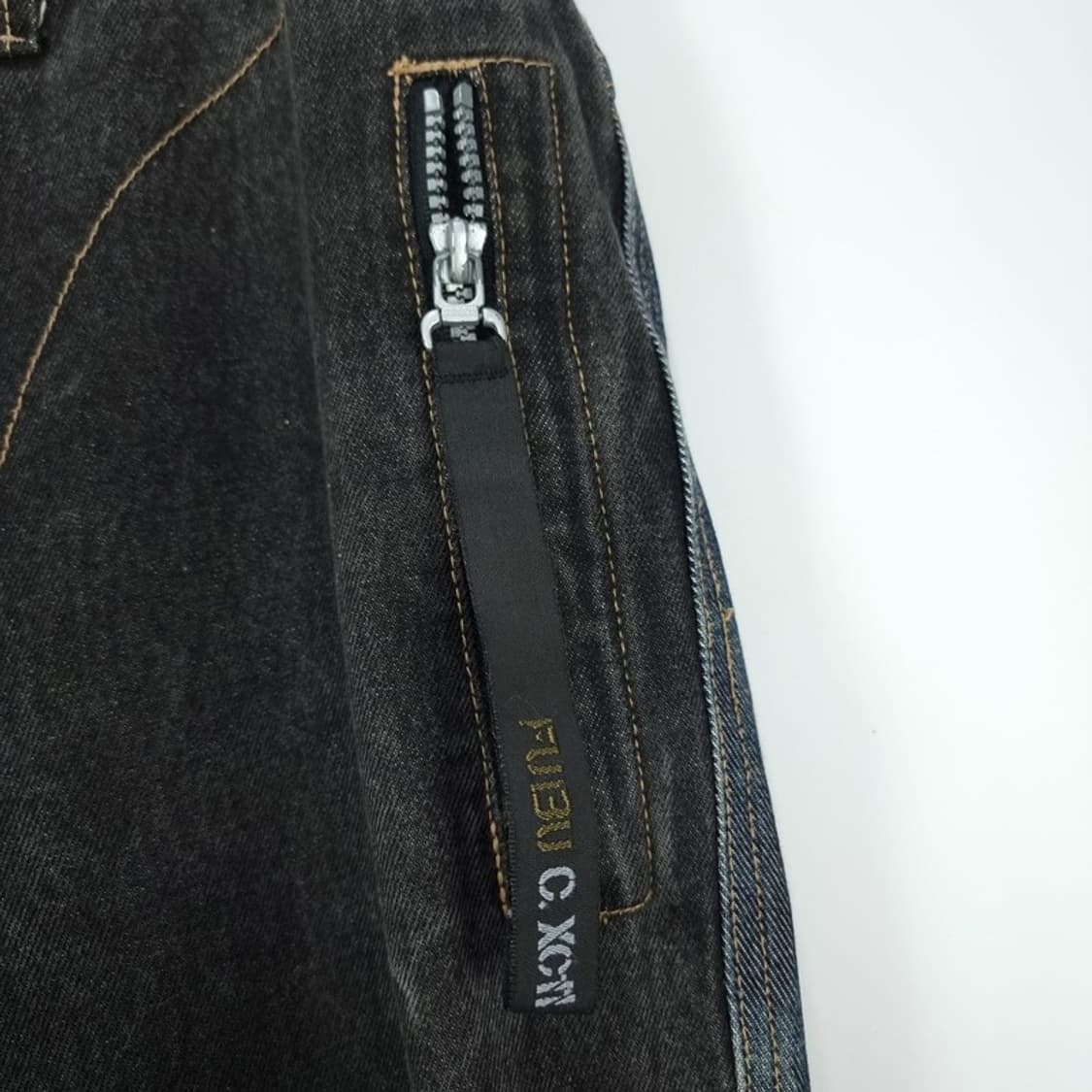 [푸부] 올드스쿨 빈티지 루즈핏 데님 팬츠 청바지 M18652 상품이미지4