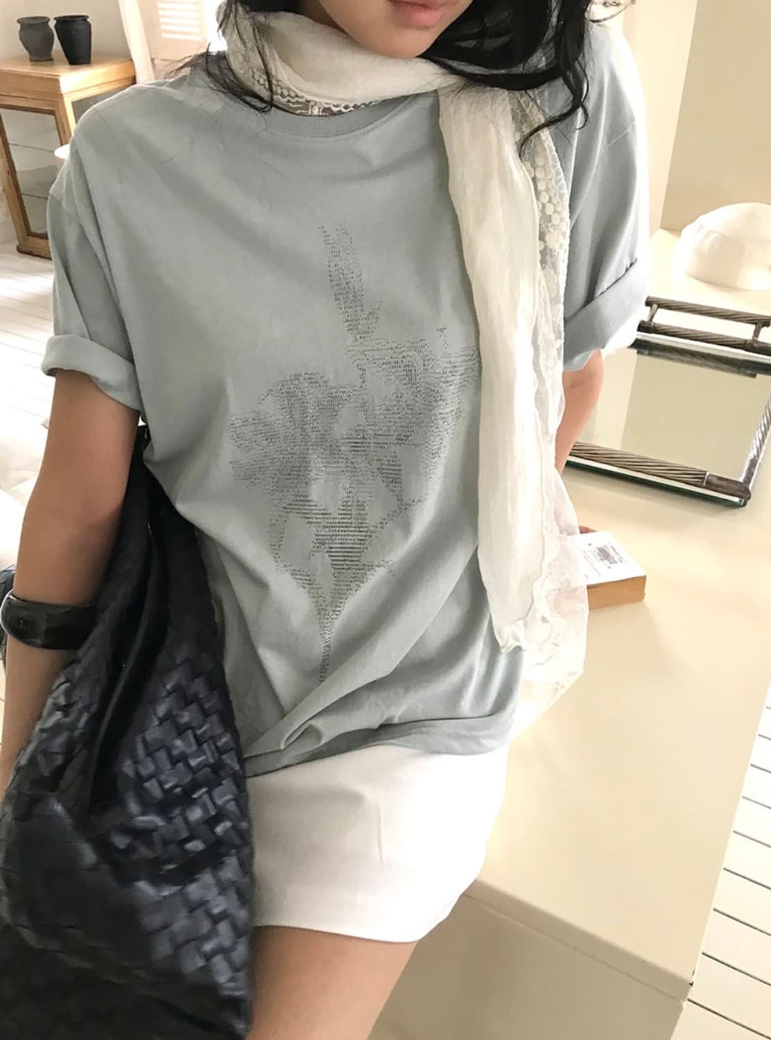 느웬 바닐라 랩 스카프 상품이미지2