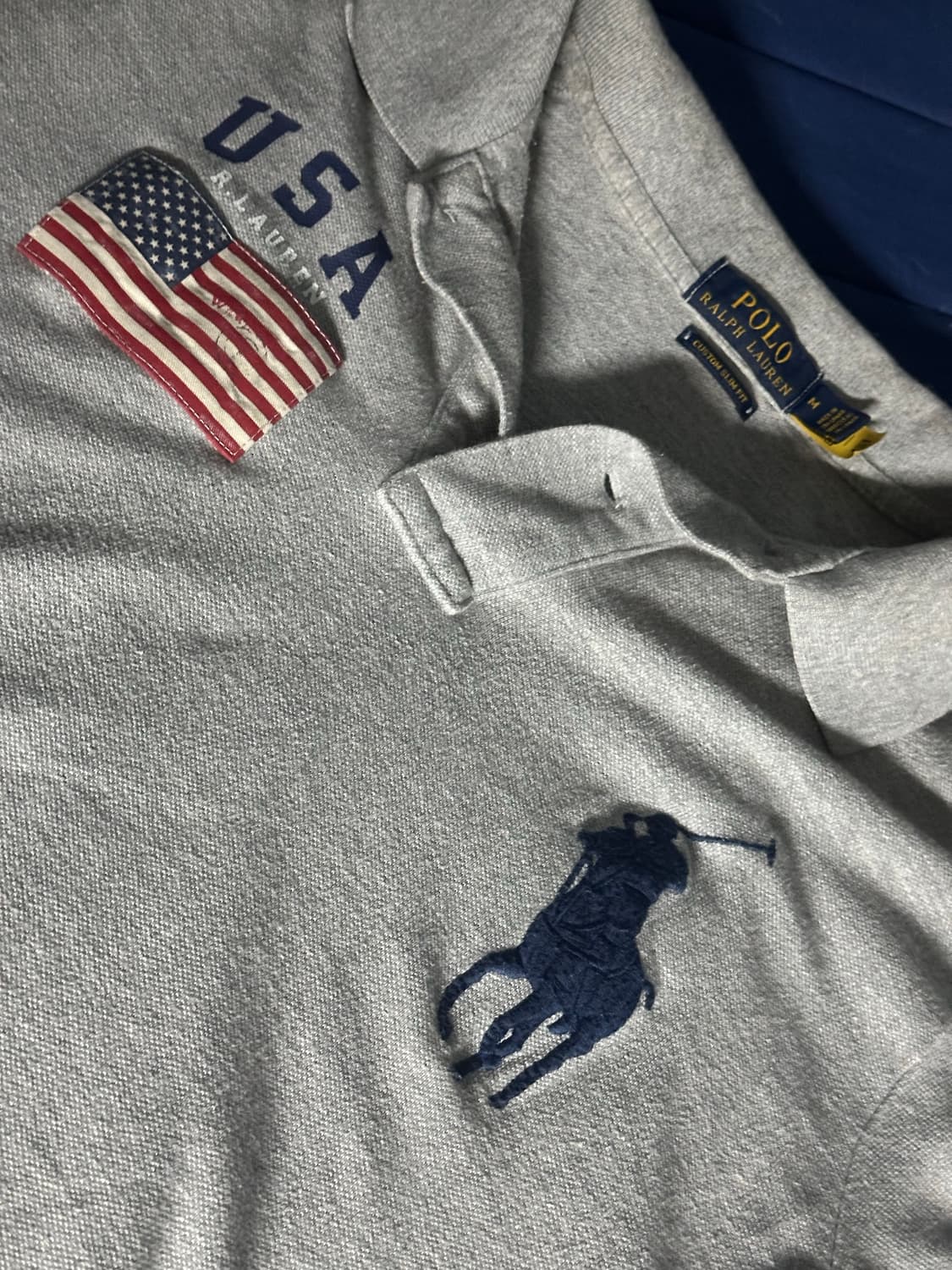 폴로 랄프로렌 빅포니 USA 카라티 그레이 (M) 상품이미지2