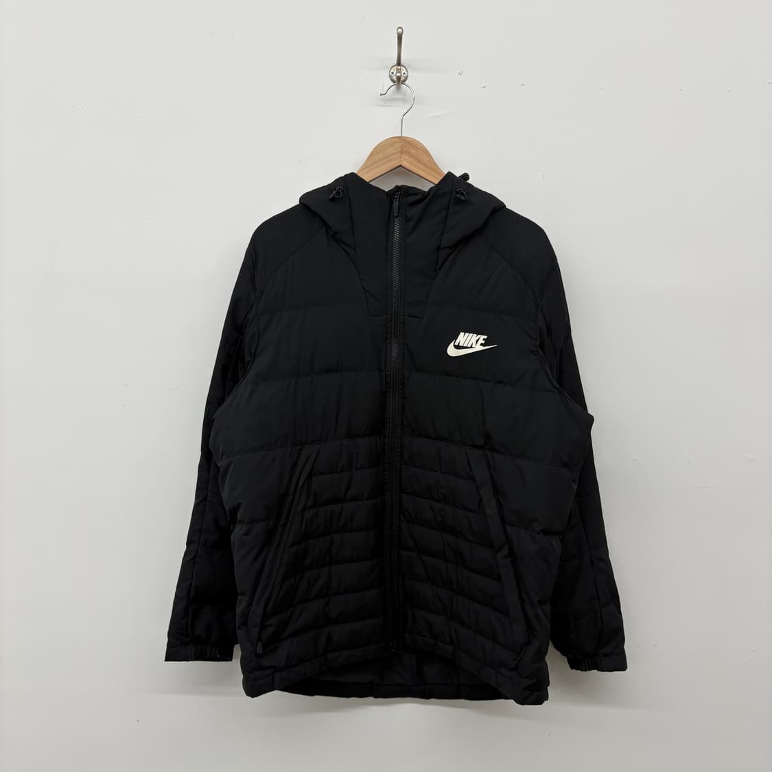 나이키 블랙 패딩 점퍼 후드 XXL 상품이미지1