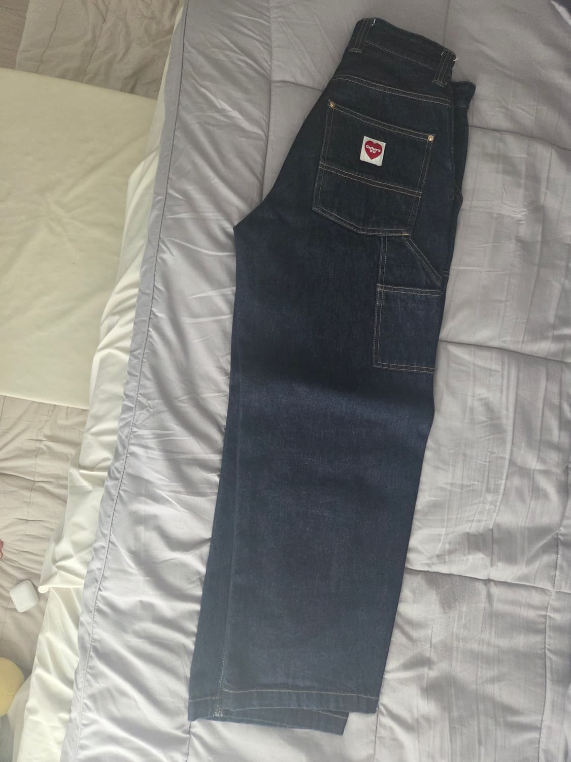 칼하트 내쉬 더블니 팬츠 블루 린스드[xs] 상품이미지2