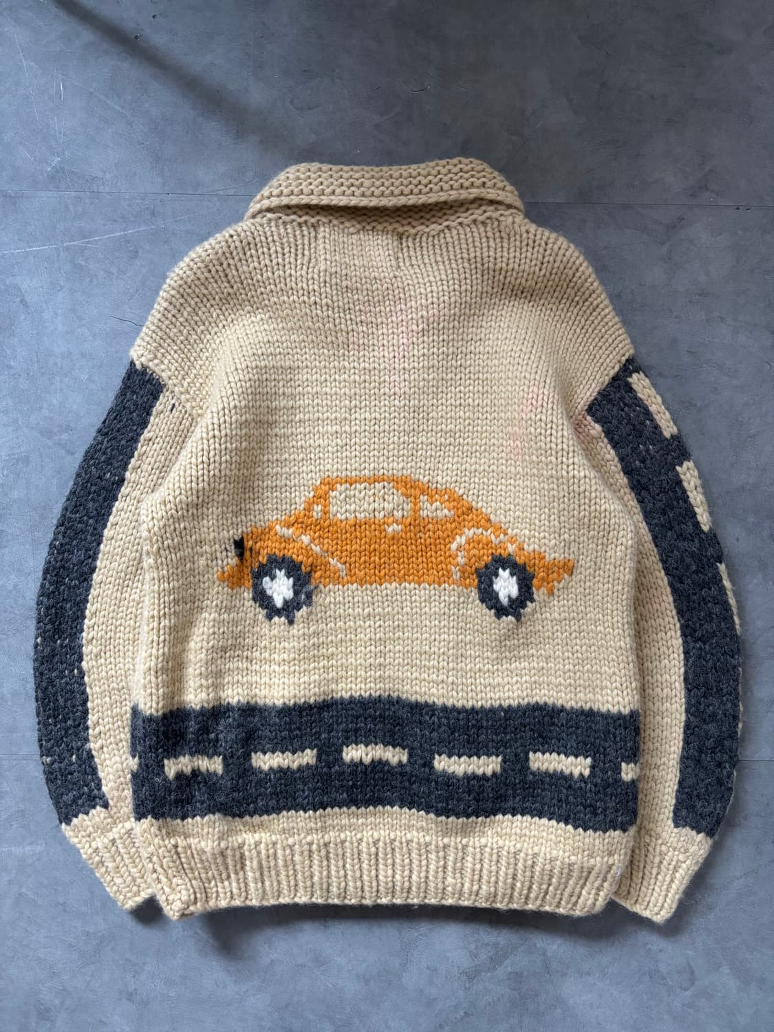 Kanata 카나타 붕붕 베이지 코위찬 울 집업 상품이미지3