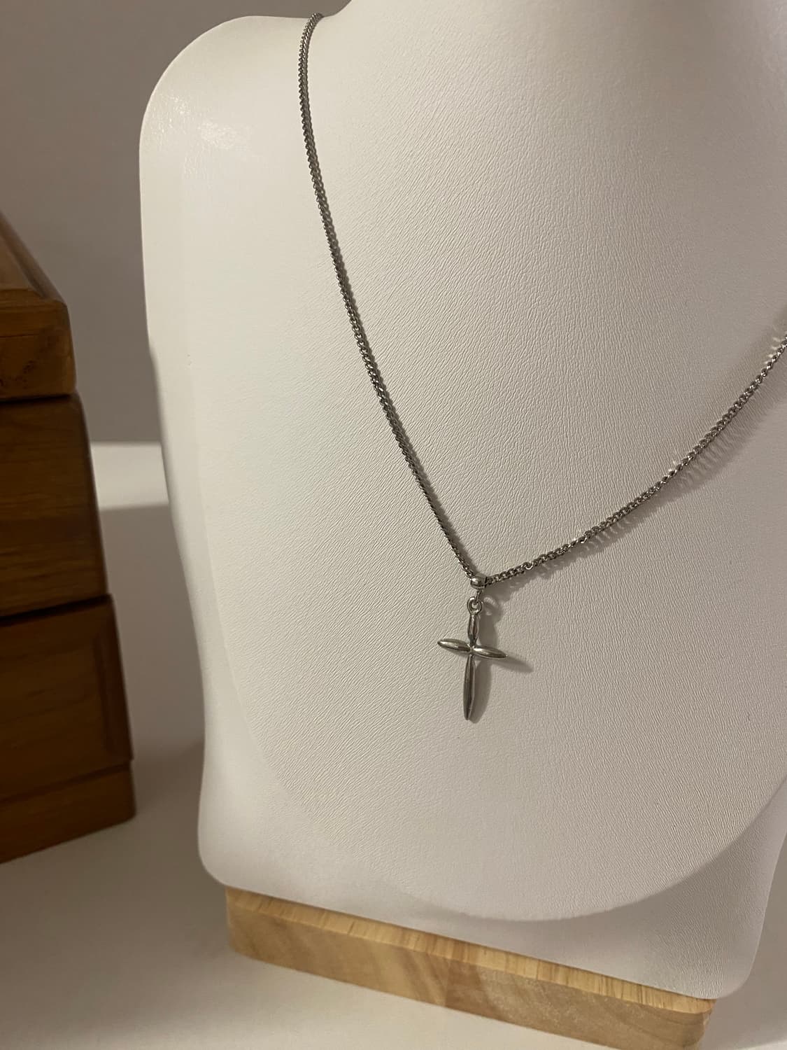 실버톤 십자가 목걸이 상품이미지2