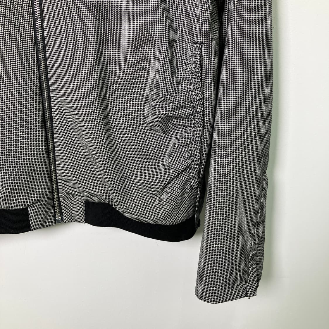 솔리드 옴므 셔링 디테일 체크 블루종 상품이미지4