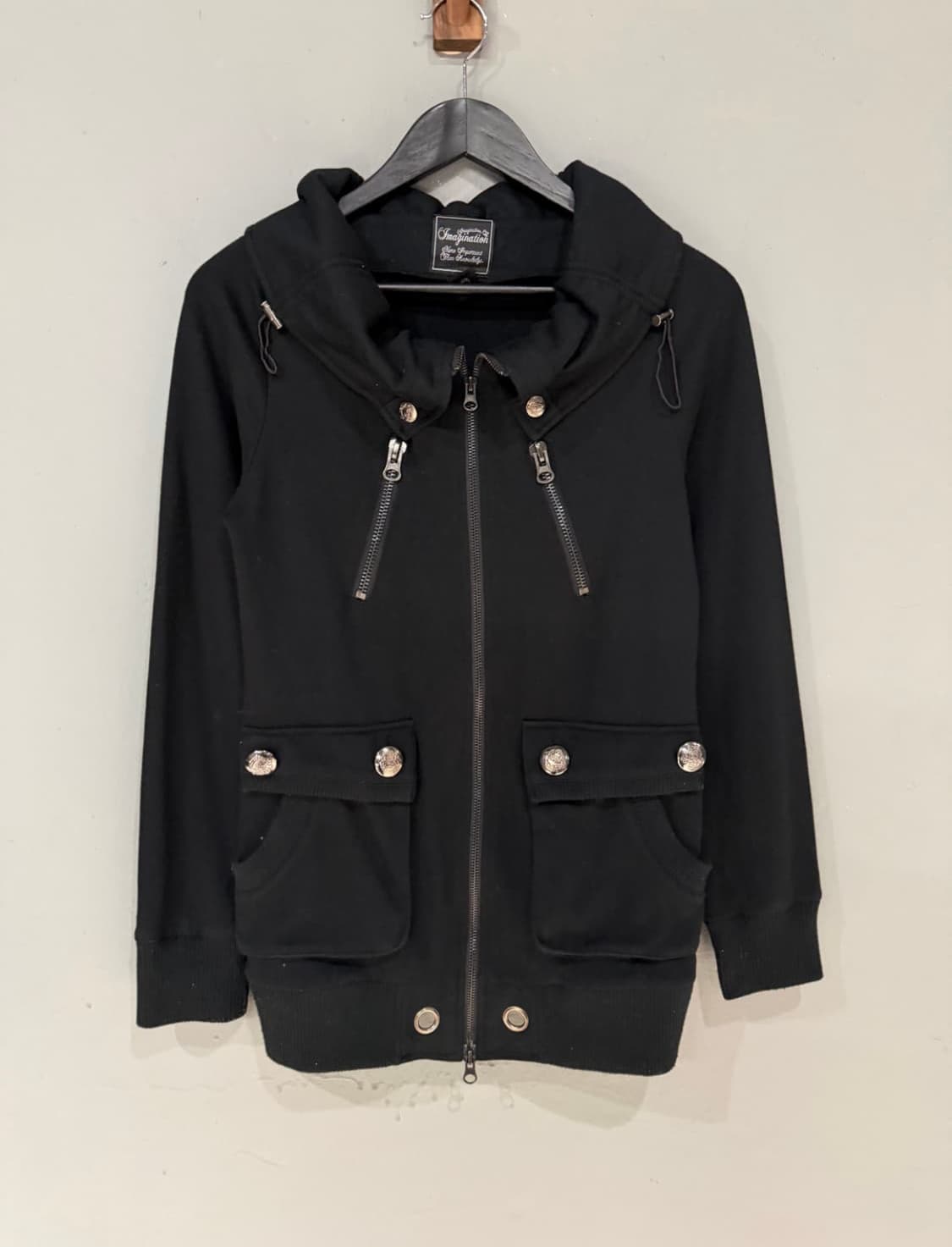 High-neck detail zip-up 상품이미지1